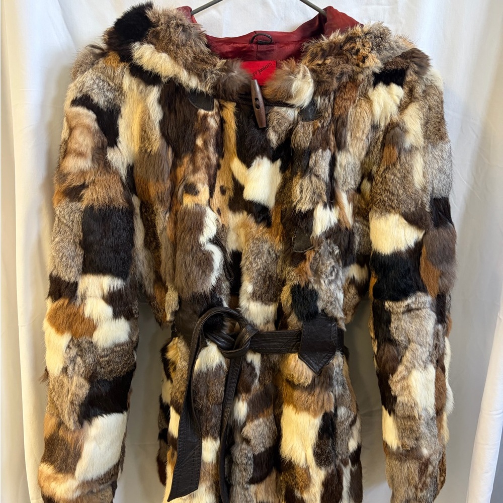 Multicolor Faux Fur Women's Coat